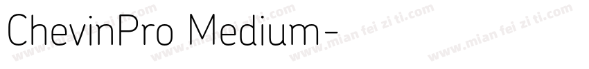 ChevinPro Medium字体转换